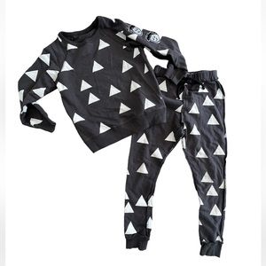 KID+KIND Toddler Sweatshirt and pants Outfit Set 2-Piece, Sizes 4/5 T